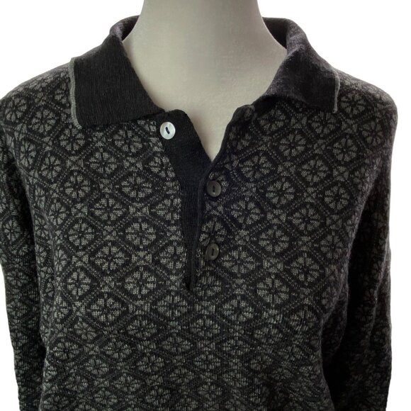 MAGLIFICIO Men Merino Wool Pullover Sweater Sz M Gray Long Sleeve Italy 46-19 - Picture 3 of 16